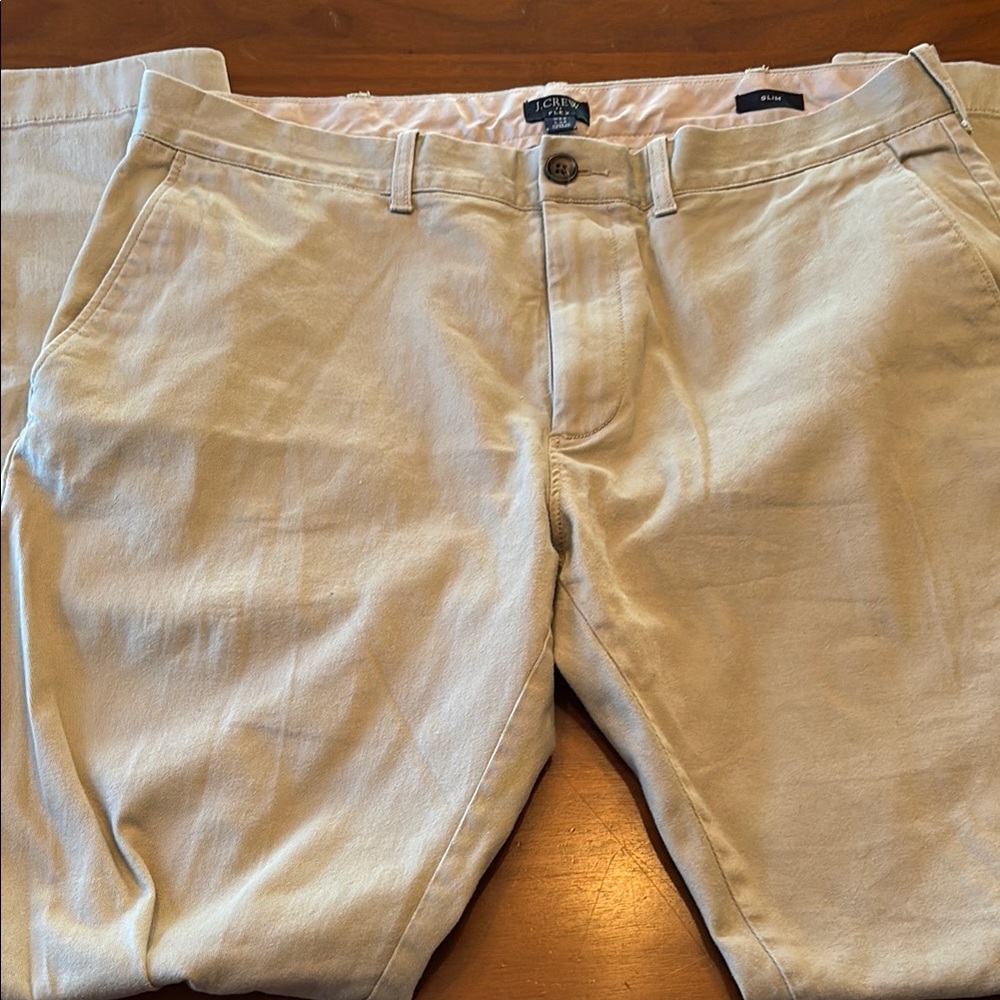 J. Crew Light Khaki Slim Pants